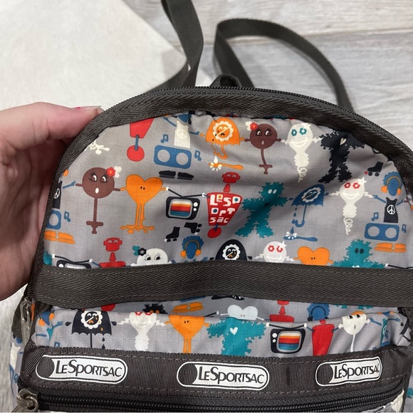 LeSportsac Mini backpack retired robot print main image 8